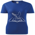 Tricou femei albastru royal, Porumbel